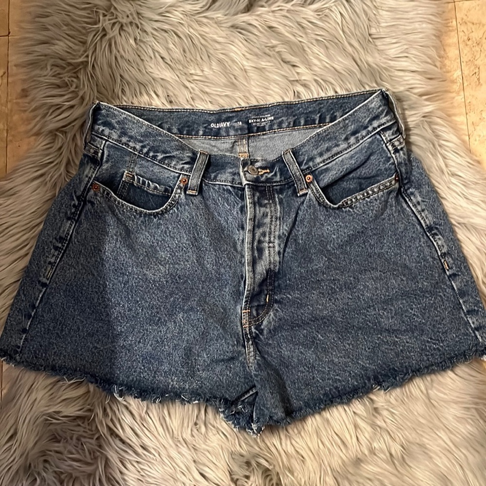 Old Navy High Waisted Jean Shorts Size 12
